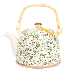 Teekanne mit Sieb 900 ml - Blumendekor II