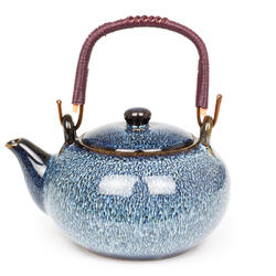 Teekanne aus Keramik 750 ml - blau
